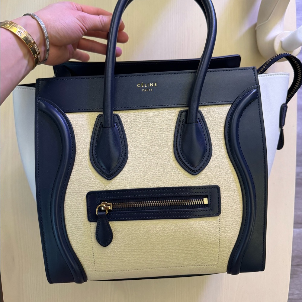 Micro Celine Luggage Bag - Two Tone
